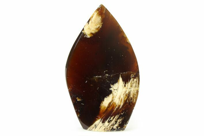 Tall Free-Standing Polished Indonesian Blue Amber #326969